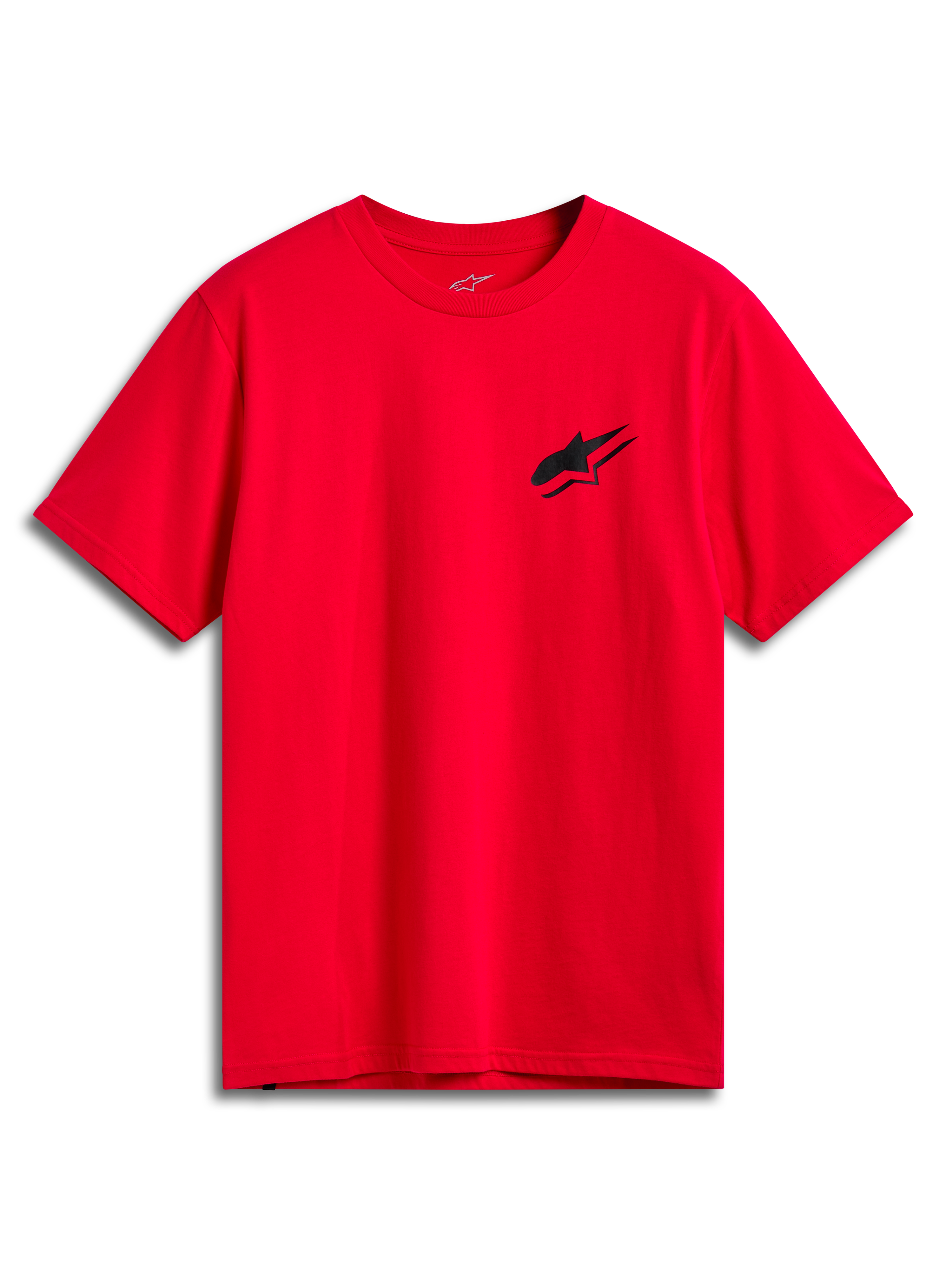 Alpinestars Formulate CSF T-shirt, kortärmad t-shirt, röd, liten svart Astars-logotyp på bröstet, casual motorsport-streetwear