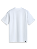 Alpinestars Dot Carbon CSF T-shirt, vit kortärmad t-shirt, baksida med tryck i nacken och extern märkning