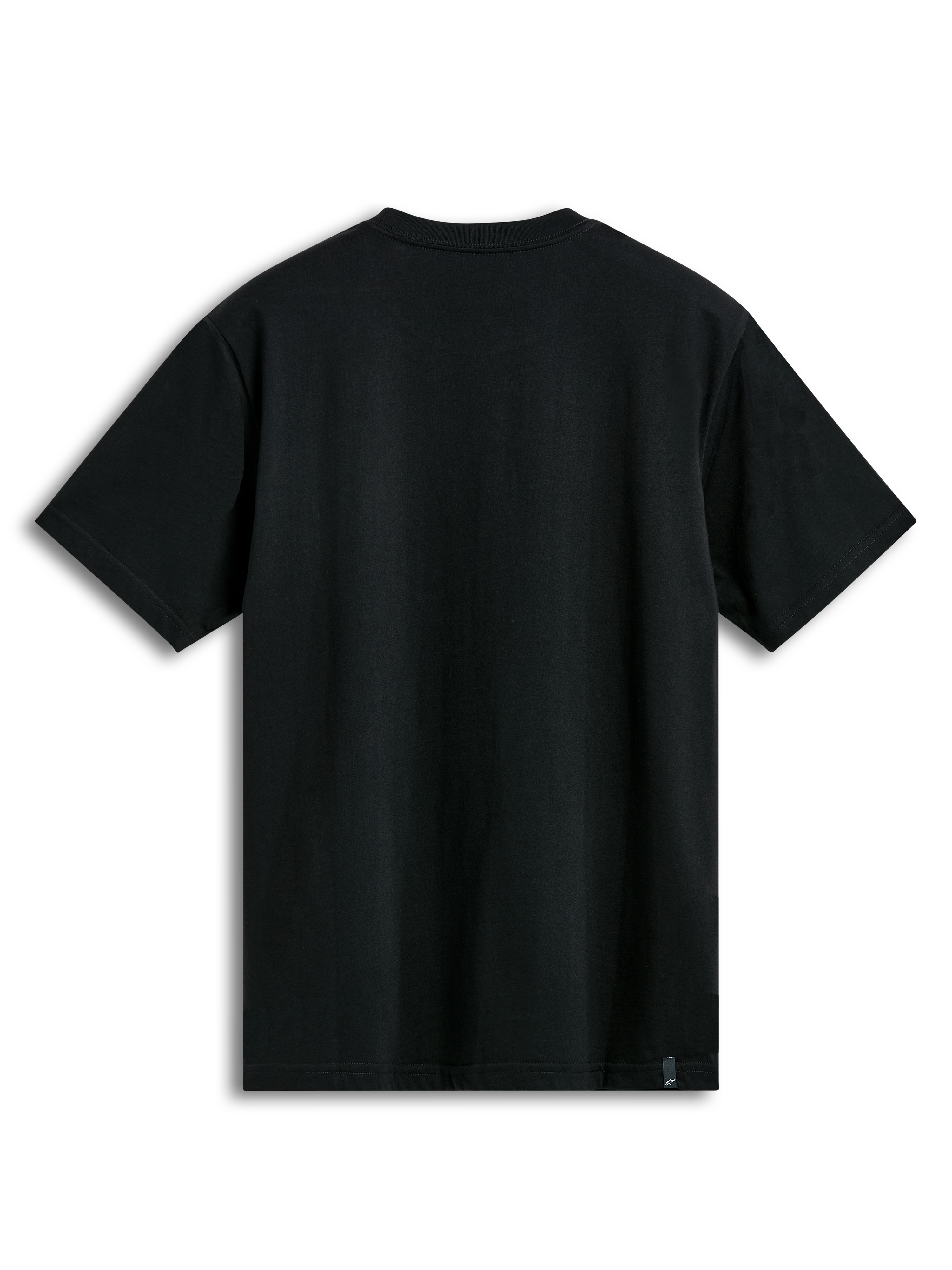 Alpinestars Prevail CSF t-shirt, svart kortärmad t-shirt, baksida som visar enfärgat svart tyg
