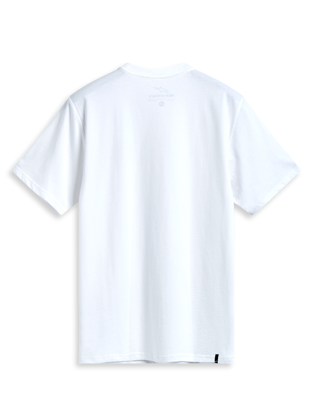 Alpinestars Prevail CSF t-shirt, vit kortärmad t-shirt, baksida med enfärgad design, bekväm motorsport-streetwear