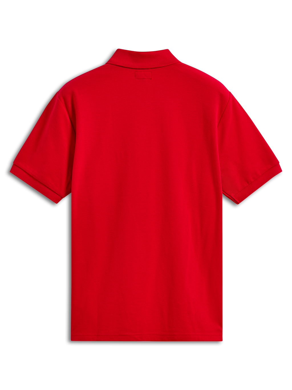 Alpinestars Endeavor Classic Polo, kortärmad pikétröja, röd, vy bakifrån, med ribbad krage och ärmslut, klassisk pikéstickad struktur, vardagliga sportkläder