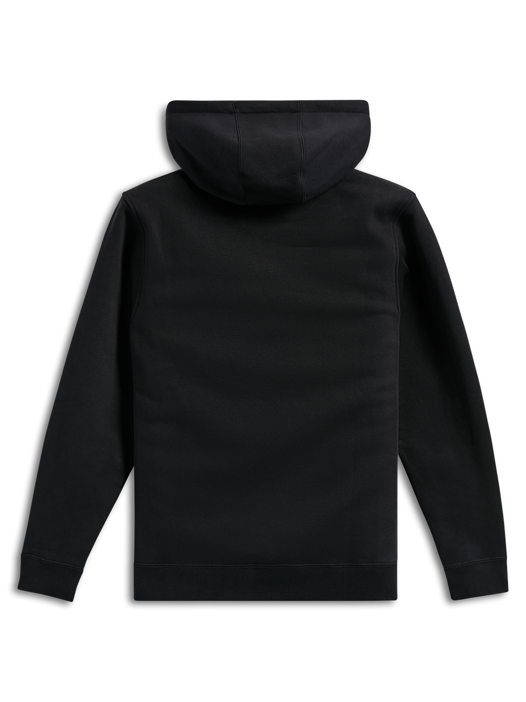Alpinestars Ellipsoid Hoodie, svart, baksida, enfärgad pullover i fleece, casual streetwear, huvtröja med ribbade muddar och fåll