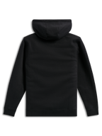 Alpinestars Ellipsoid Hoodie, svart, baksida, enfärgad pullover i fleece, casual streetwear, huvtröja med ribbade muddar och fåll