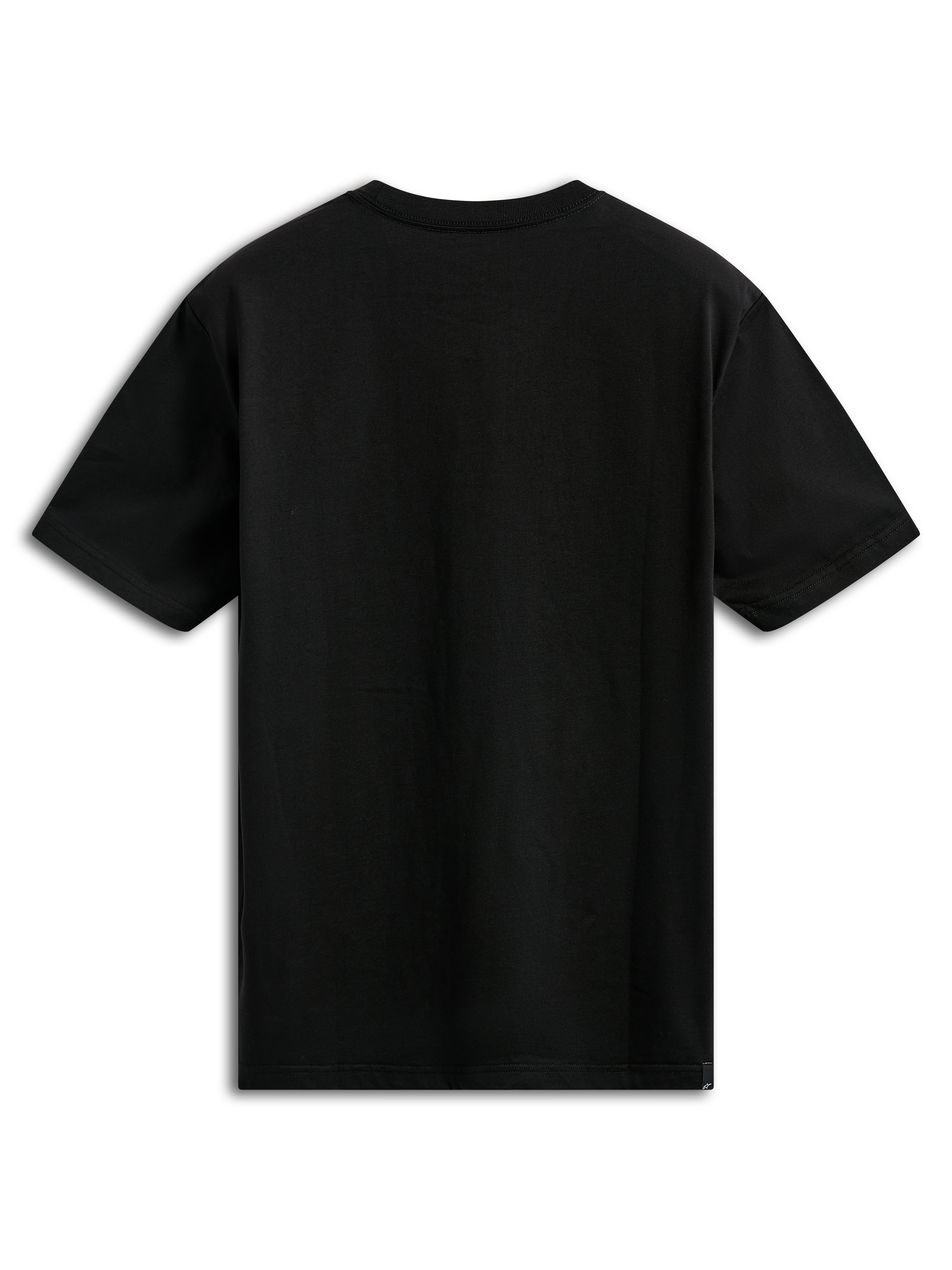 Alpinestars Noka CSF Tee, Short Sleeve T-Shirt, Black, Back View, Plain Solid Color, Casual Motorsport-Inspired Sportswear