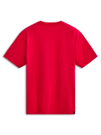 Alpinestars Noka CSF Tee, kortärmad t-shirt, röd, vy bakifrån, stilren design med en liten svart logotypetikett vid fållen, vardagliga sportkläder