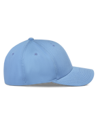 Alpinestars Pivot Hat, blå, sidoprofil av en strukturerad baseballkeps med böjd skärm, konstruktion i bomullstwill, vardaglig sportaccessoar