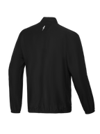 Alpinestars A-Aria Windbreaker Jacket, back view of men's cycling and MTB jacket in Black with a mock neck and reflective logo detail