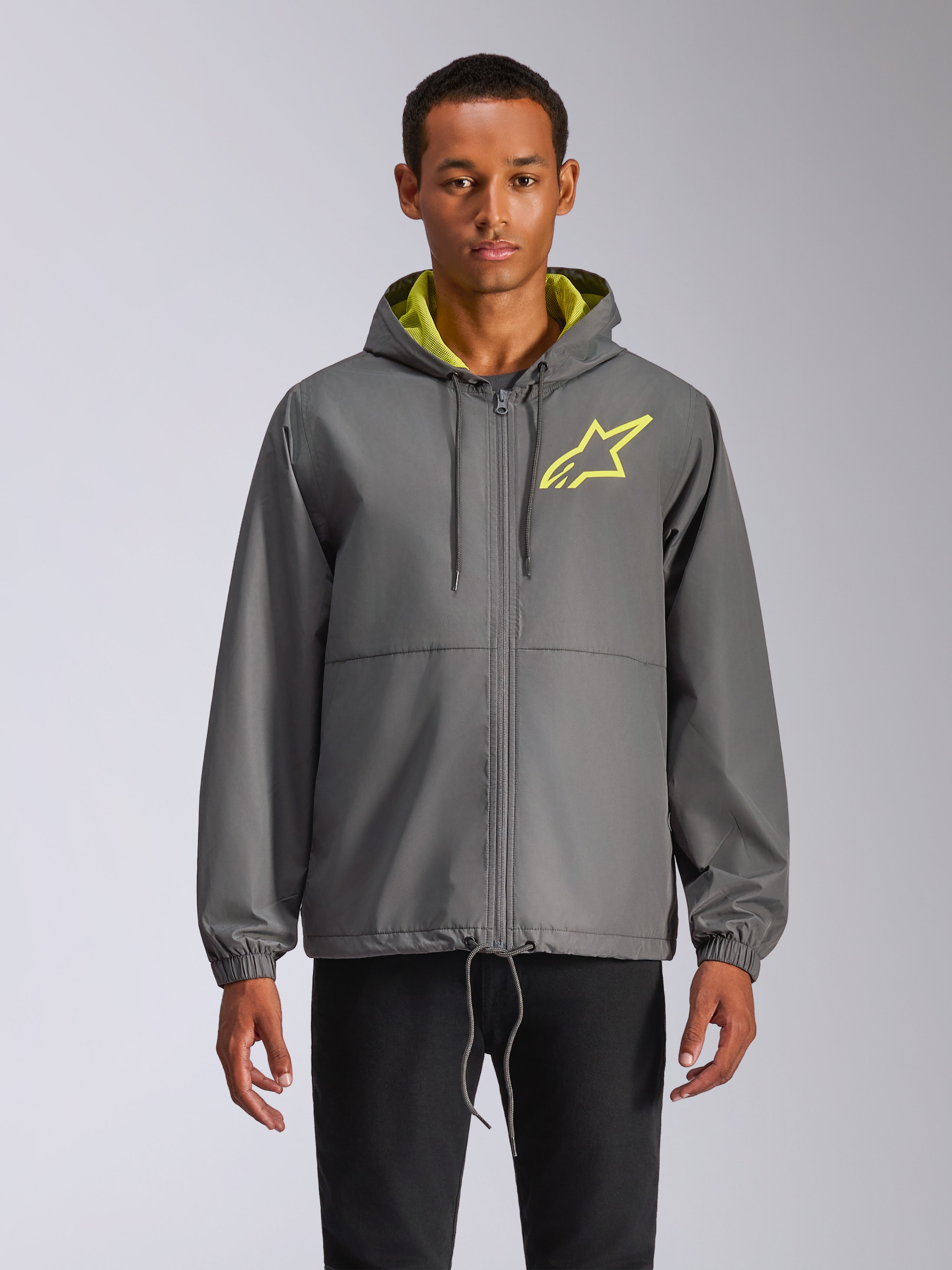 Speeder Chromium Windbreak - Yellow Sportswear Jacket | Alpinestars®