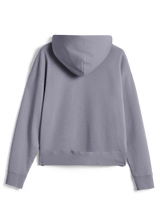 Alpinestars Essentials Ageless Hoodie, casual streetwear, silver, baksida av långärmad huvtröja, med ribbade muddar och fåll, ren minimalistisk design med plaggstenstvättad finish