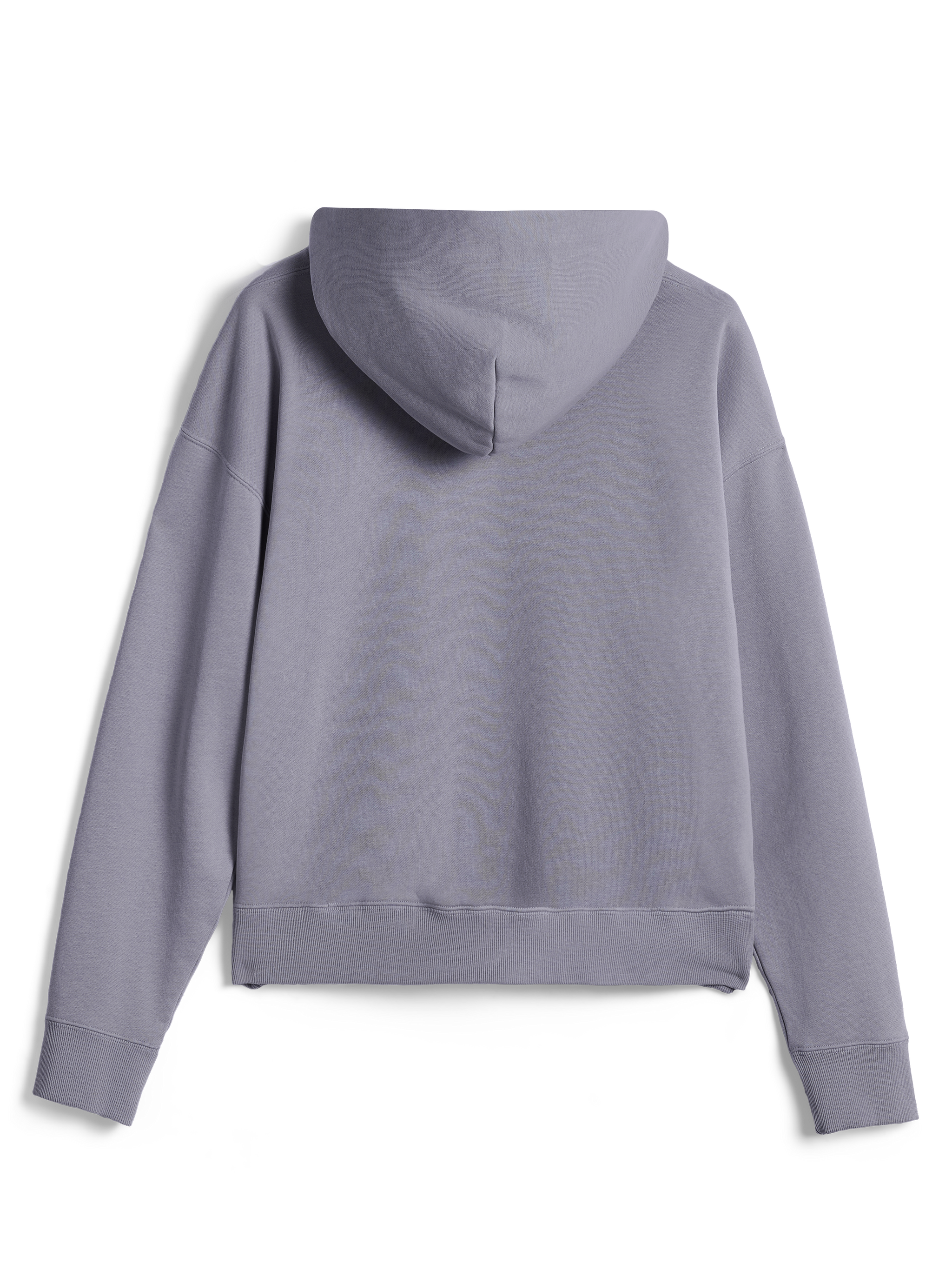 Alpinestars Essentials Ageless Hoodie, casual streetwear, silver, baksida av långärmad huvtröja, med ribbade muddar och fåll, ren minimalistisk design med plaggstenstvättad finish