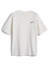 Alpinestars Essentials Ageless SS Tee, Short Sleeve T-Shirt, Off White, small black Alpinestars star logo on chest, casual motorsport-inspired streetwear
