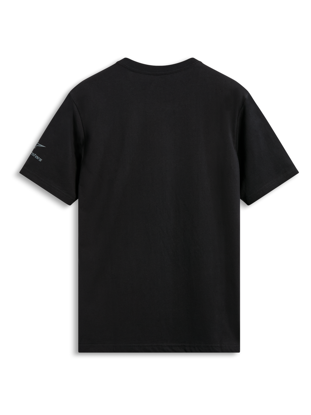Alpinestars Global CSF Tee, kortärmad t-shirt, svart, baksida med en liten logotyp på vänster ärm, casual motorsport-streetwear
