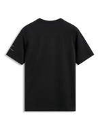 Alpinestars Global CSF Tee, kortärmad t-shirt, svart, baksida med en liten logotyp på vänster ärm, casual motorsport-streetwear