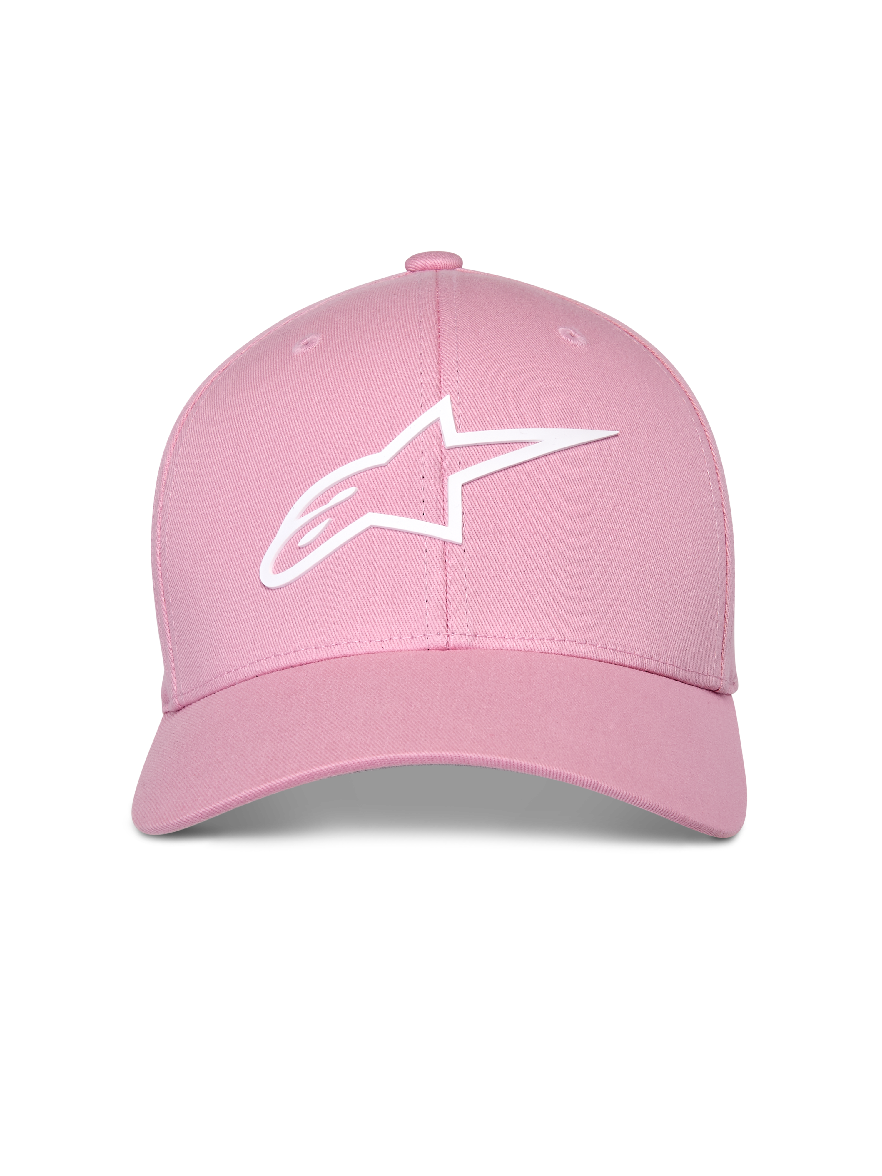 Alpinestars Ageless Multi Hat, Pink, White 3D Astars Logo, Curved Bill with Structured Crown, Casual Sportswear Hat
