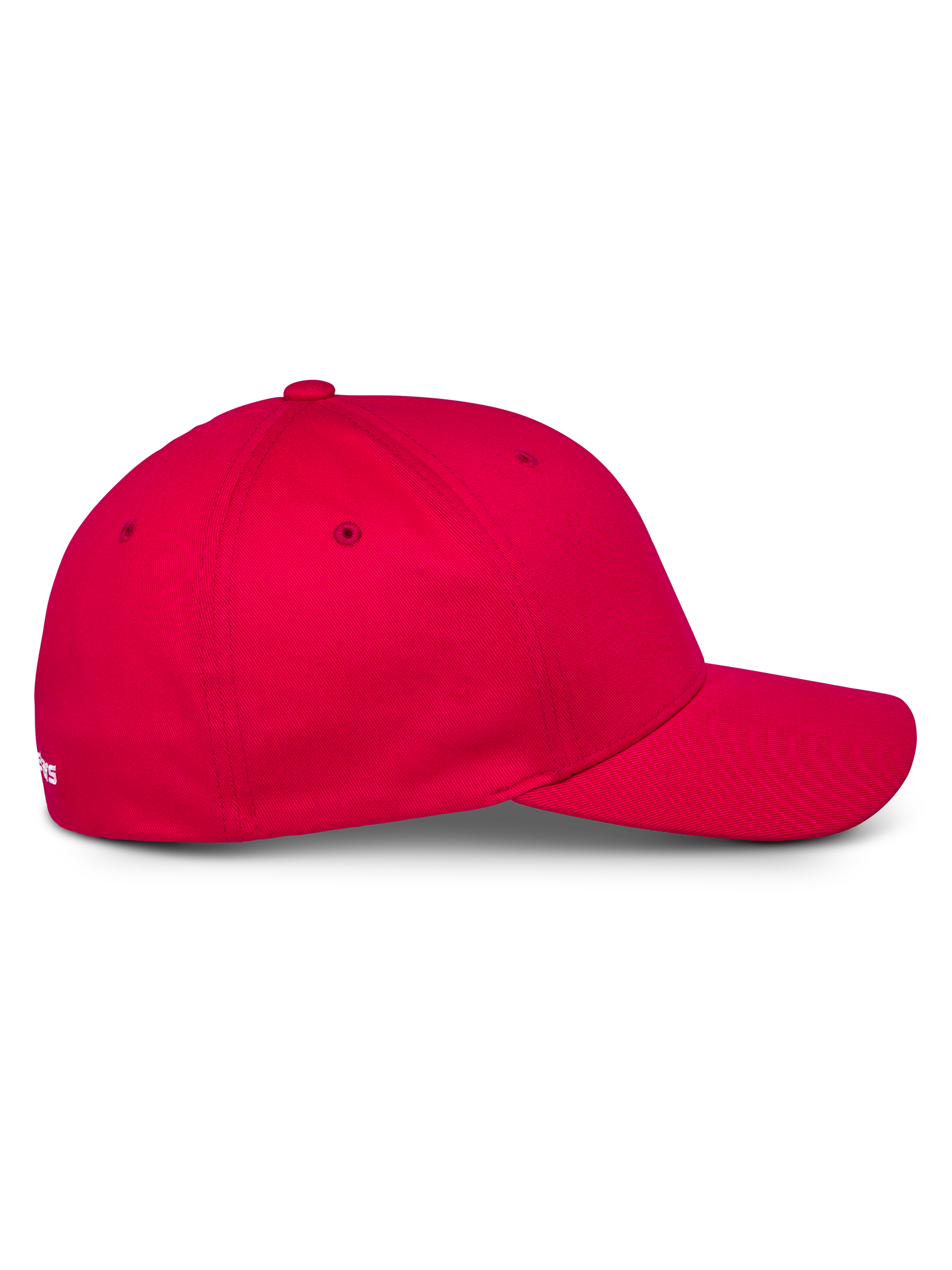 Alpinestars Corp Shift Multi Hat, röd baseballkeps, sidoprofil med böjd skärm och strukturerad krona, stretch-twilltyg, vardaglig motorsport-huvudbonad