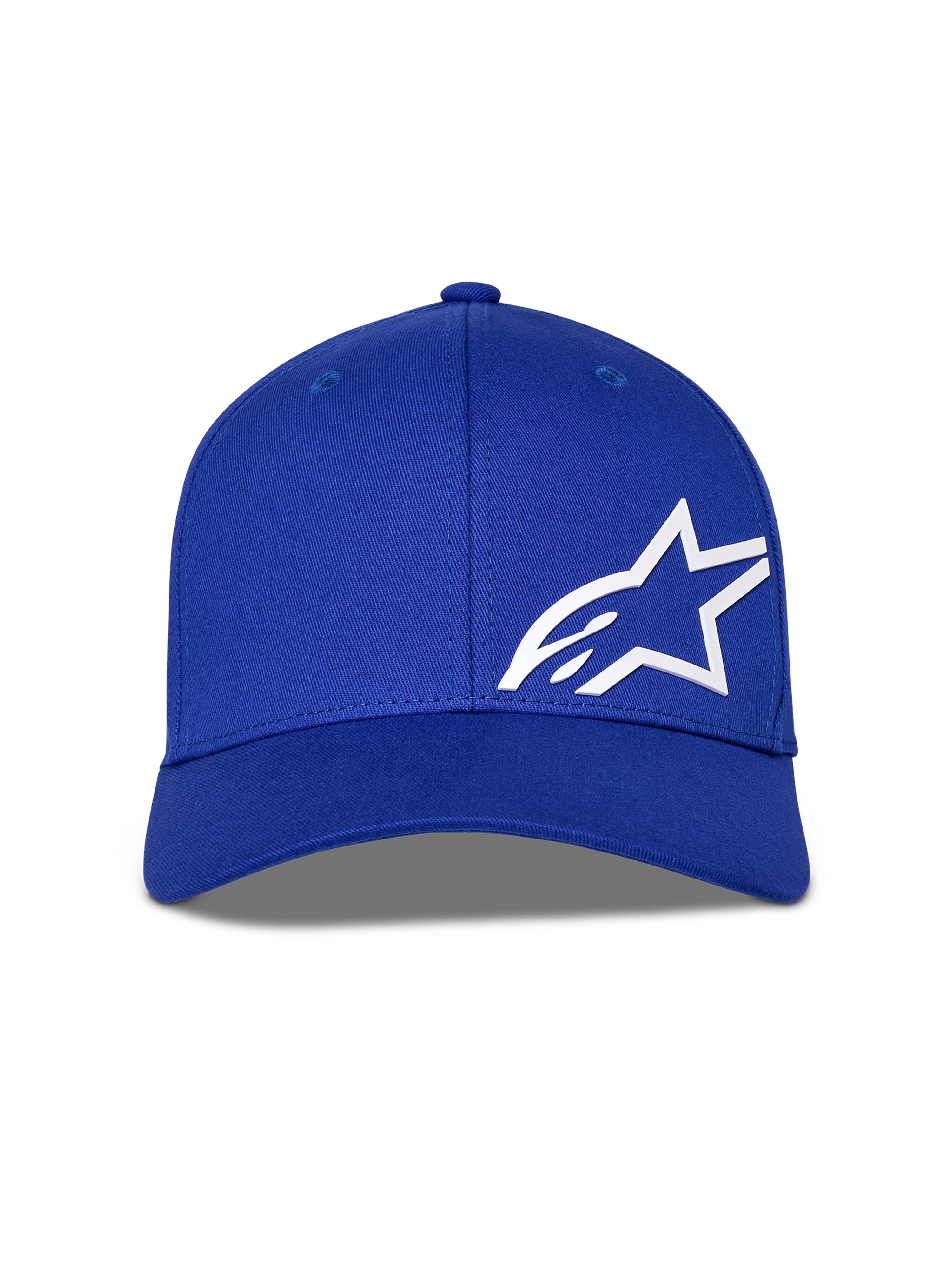 Alpinestars Corp Shift Multi Hat, Blue, Baseball Cap featuring a white 3D Astars logo on the front, structured crown with curved bill, casual motorsport headwear