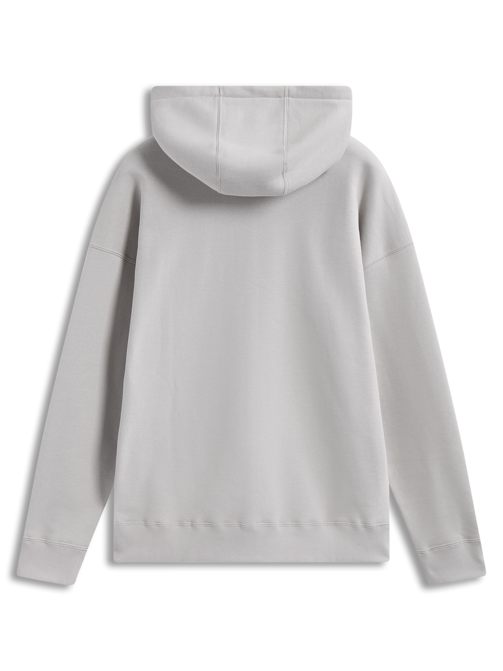Alpinestars Prelude Oversized Hoodie, beige huvtröja i fleece, vy bakifrån som visar huva och ribbade muddar, rymlig passform för en sportig livsstil.