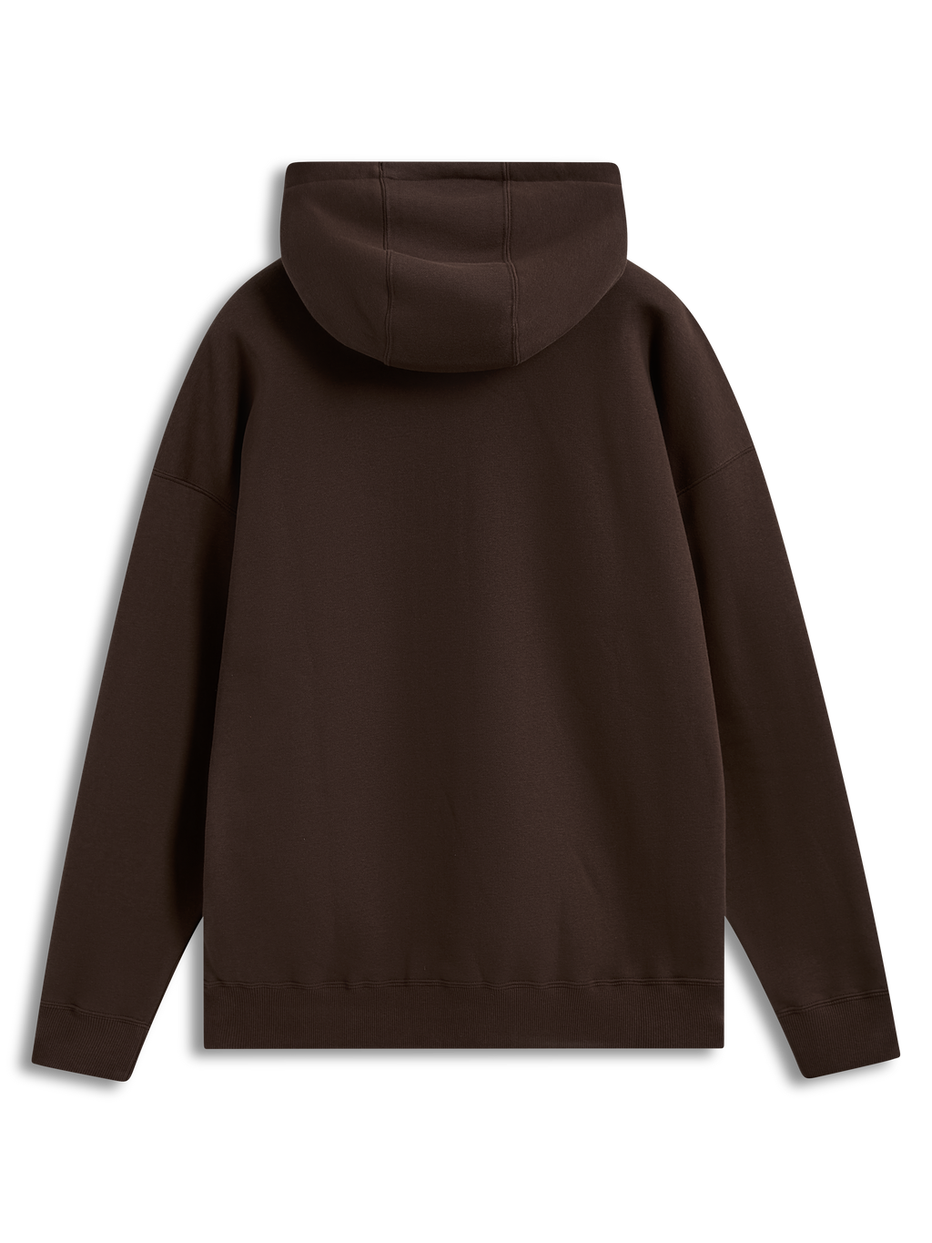 Alpinestars Prelude oversized huvtröja, brun fleecepullover med avslappnad passform, sedd bakifrån.