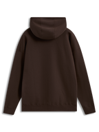 Alpinestars Prelude oversized huvtröja, brun fleecepullover med avslappnad passform, sedd bakifrån.