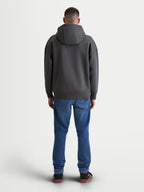 Alpinestars Prelude Oversized huvtröja, herr-sportswear fleece-pullover, grå, baksida som visar en avslappnad passform, självfodrad huva och ribbade avslut för vardagskomfort.
