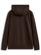 Alpinestars Entity Oversized Hoodie in brown, casual fleece sportswear featuring a back view and dropped shoulders.