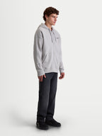 Alpinestars Entity Oversized Huvtröja, huvtröja med dragkedja för herrar, cementgrå, tillverkad i mjuk fleece med oversized passform, Vislon-dragkedja, känguruficka och broderade logodetaljer på bröst och ärm.