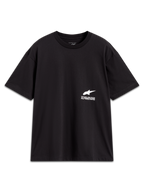 Alpinestars Institute Oversized CSF t-shirt, svart kortärmad sportswear-tröja med vit logotyp och slogan.