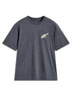 Alpinestars Ghost Oversized CSF t-shirt, mörkgrå kortärmad tröja med liten logotyp på bröstet, ledig passform