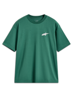 Alpinestars Checkback Oversized CSF t-shirt, kortärmad sporttröja, grön med vit Astars-logotyp, bekväm oversized passform