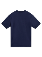 Alpinestars Cypress CSF Tee, Short Sleeve Sportswear T-Shirt, Navy Blue, Back View, Cotton-Poly Blend Construction