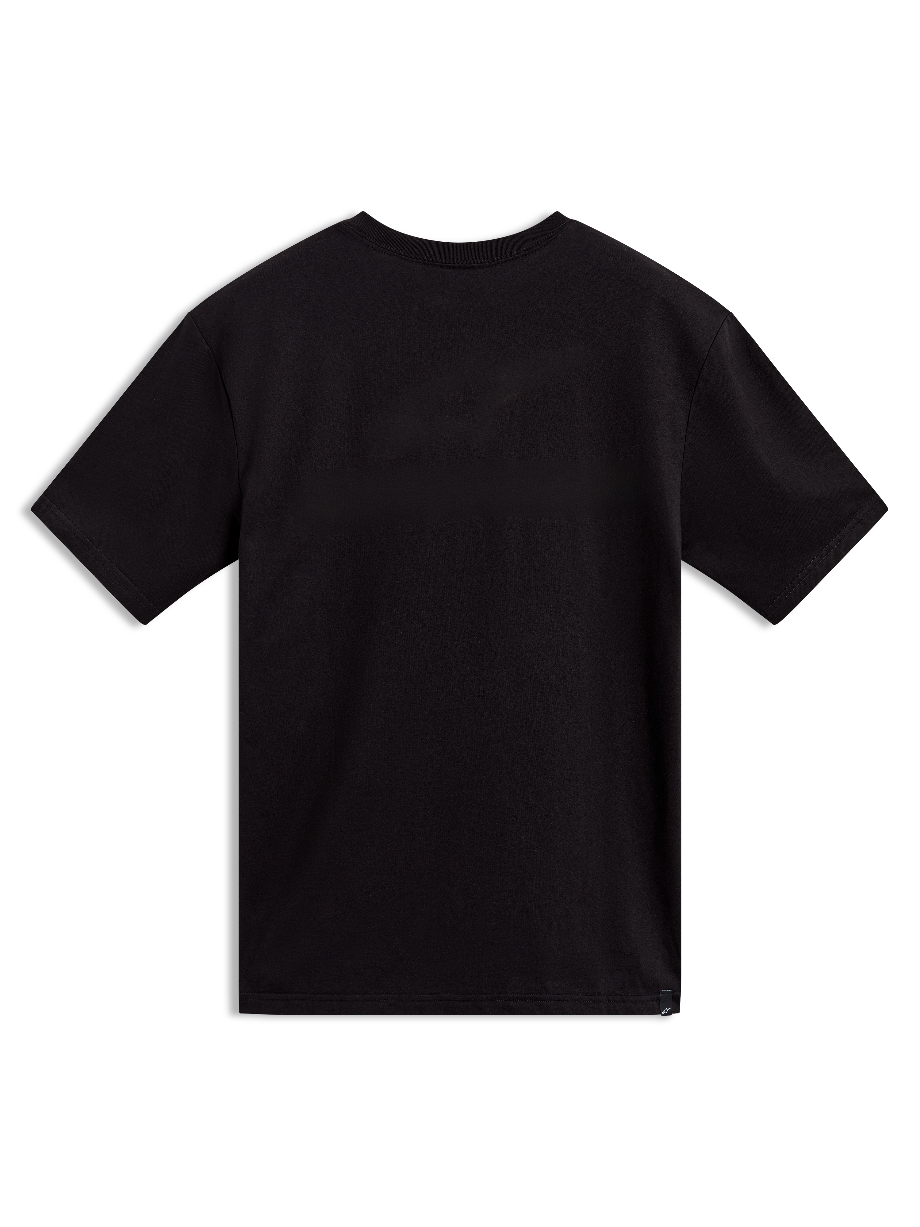 Alpinestars Elliptogrit CSF t-shirt, kortärmad svart t-shirt, vy bakifrån med ren finish, sportig streetwear