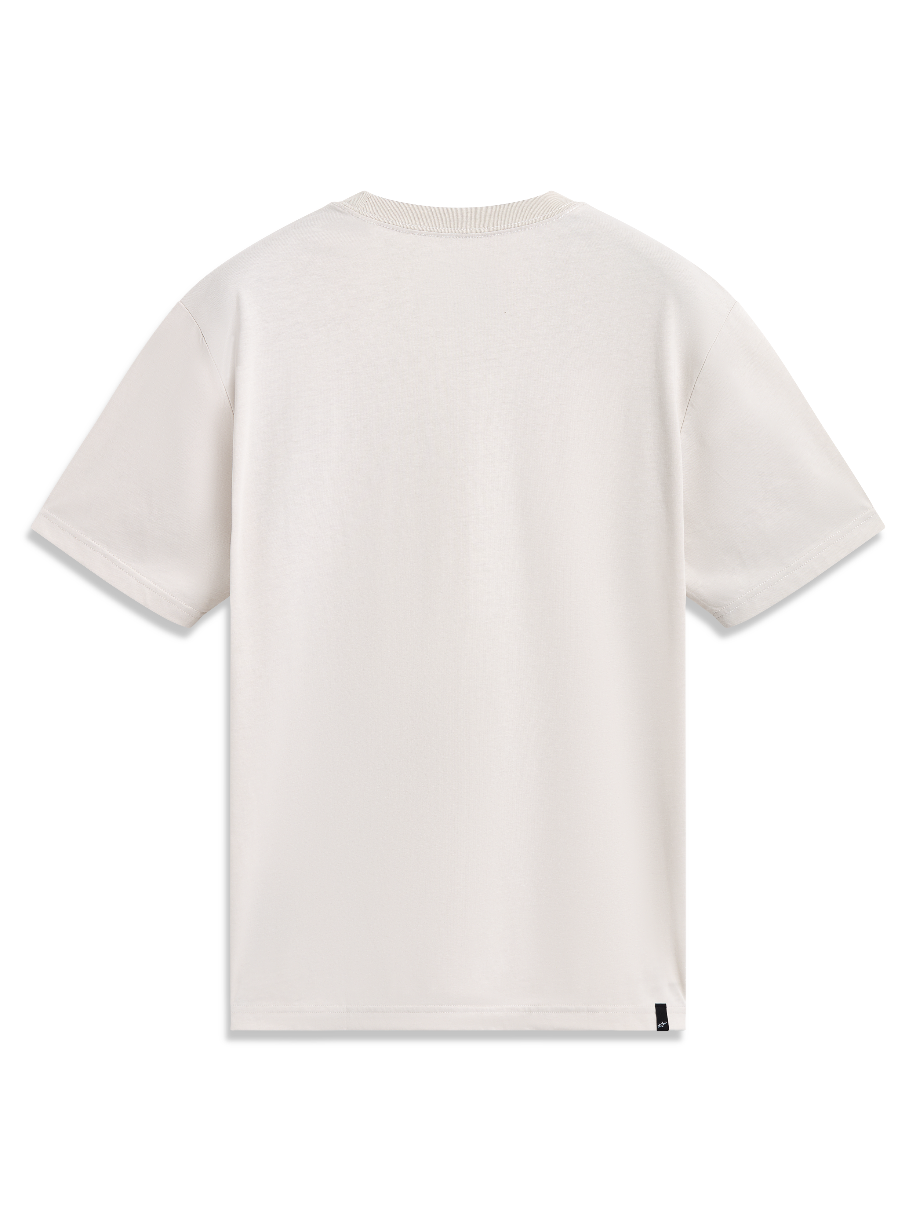 Alpinestars Elliptogrit CSF Tee, kortärmad t-shirt, sand, vy bakifrån av mjuk bomullsblandning, bekväm sportswear för vardagsbruk.