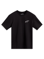 Alpinestars Combo Back CSF kortärmad t-shirt, svart med en liten vit logotyp på bröstet, mjuk bomullsblandning.