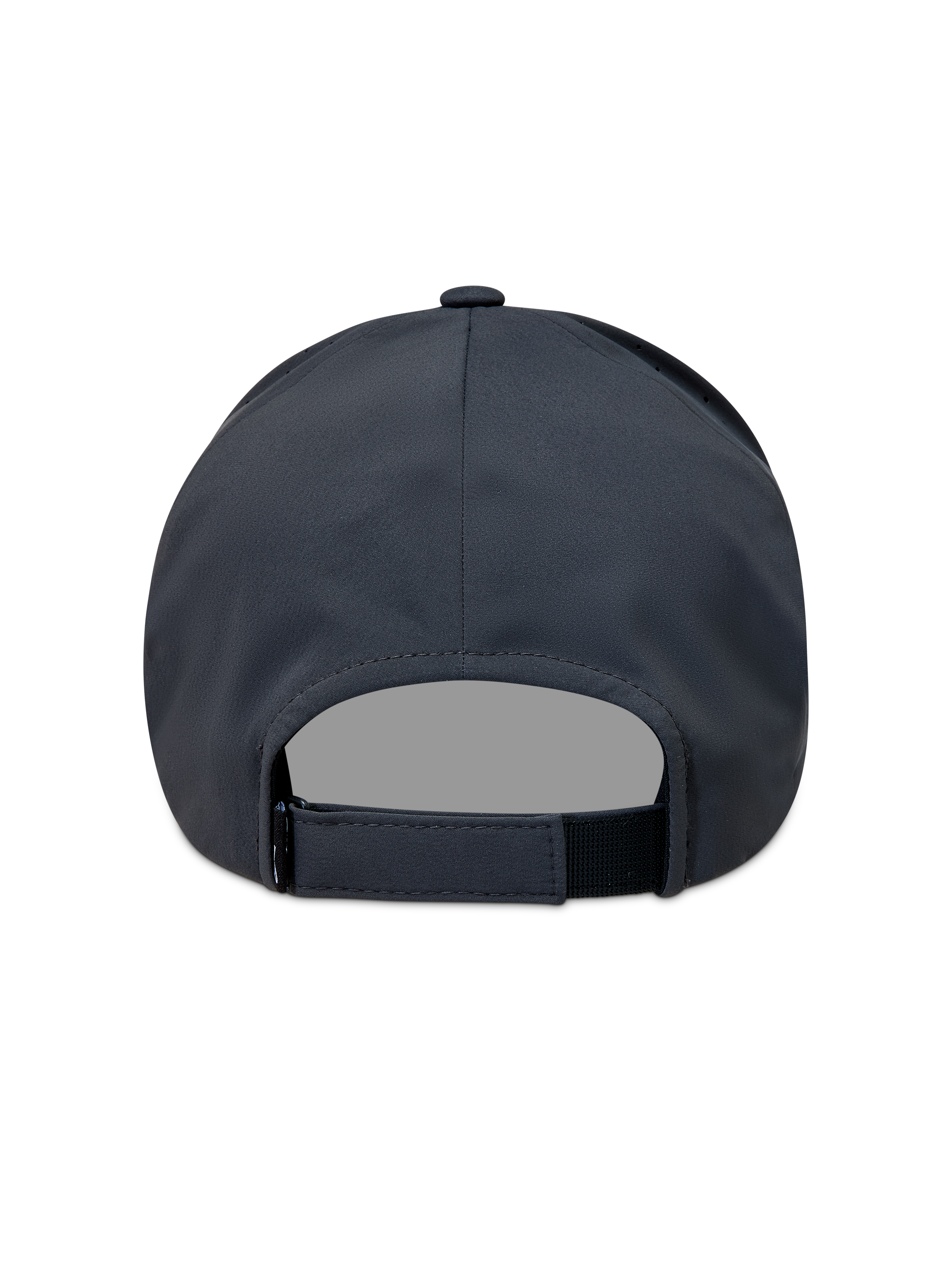 Alpinestars Algo Perf Adjustable Hatt, mörkgrå keps sedd bakifrån med justerbar rem i tekniskt material.