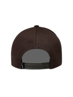 Alpinestars Combo Logo Snapback keps, brun keps i twill med justerbar snapback-stängning sedd bakifrån.