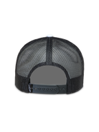 Alpinestars Gravel Trucker keps bakifrån, svart sportkeps med andningsbar meshbaksida och justerbar snapback-stängning.