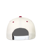 Alpinestars Stadium Snapback hatt, benvit och röd keps med vit justerbar knäppning baktill.