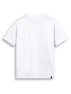 Alpinestars Glyfs CSF t-shirt, vit kortärmad t-shirt, baksida som visar invändigt nacktryck och extern märkning