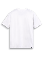 Alpinestars Elliptic CSF T-shirt, vit kortärmad t-shirt, baksida som visar internt nacktryck och extern fållmärkning