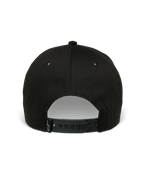 Alpinestars Canyon keps, svart snapback-keps sedd bakifrån med justerbar knäppning och en liten vävd Astars-logotypetikett, material i 100 % bomullstwill, vardaglig motorsportinspirerad huvudbonad