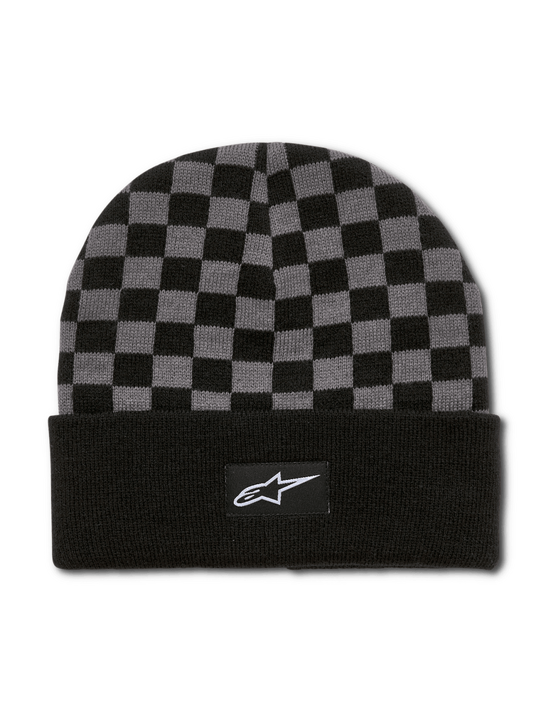 Checkered Cuff Beanie