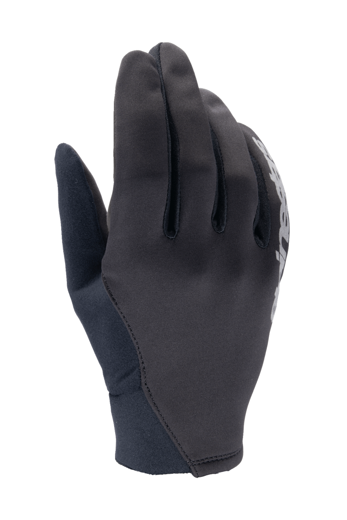 Alpinestars A-Dura Thermal Gloves, Black Mountain Bike Gloves, flexible fabric construction with white logo detail, neoprene cuff, designed for cold weather wind protection