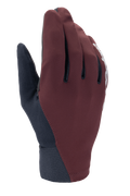 Alpinestars A-Dura Thermal Gloves, MTB-vinterhandskar, mörkröda och svarta, vindblockerande ytterskal och neoprenmudd, vit logotyp, värmeisolering för cykling i kallt väder