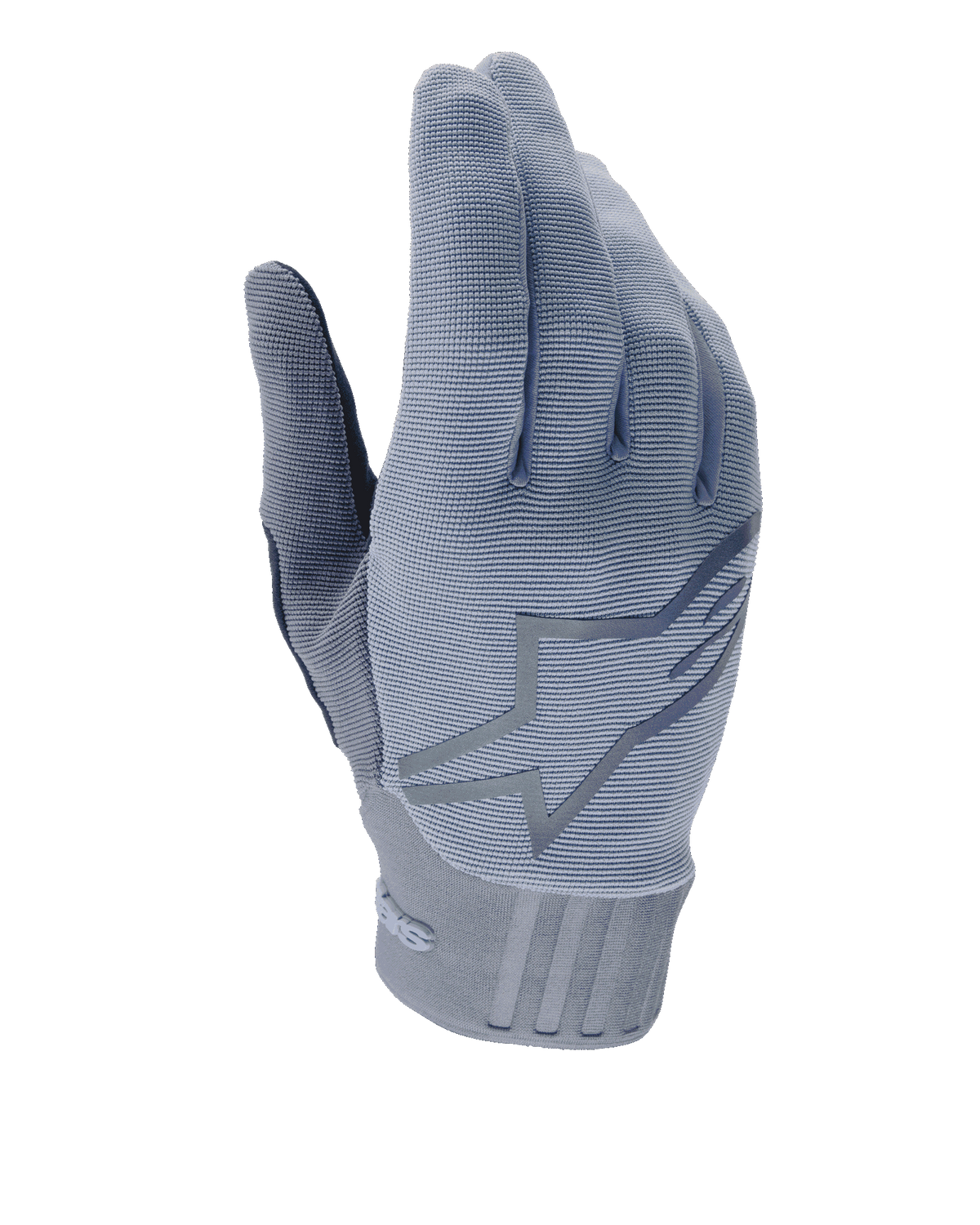 Alpinestars A-Dura handskar, mountainbikehandskar, Infinity Blue, texturerad räfflad ovansida med stor stjärnlogotyp, neoprenmanschett med präglade detaljer, åtsittande design för terrängcykling