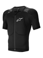 Alpinestars A-Motion Plasma skyddsjacka, kortärmad mountainbike skyddsjacka, svart med kamo-mönster, CE-certifierade Nucleon Plasma-skydd, ventilating stretchmesh-konstruktion