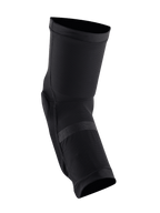Alpinestars Paragon Plus knäskydd, svarta, slip-on knäskydd för mountainbike med ventilerande stretchmesh, ergonomisk förformad design för smidigt skydd vid terrängkörning
