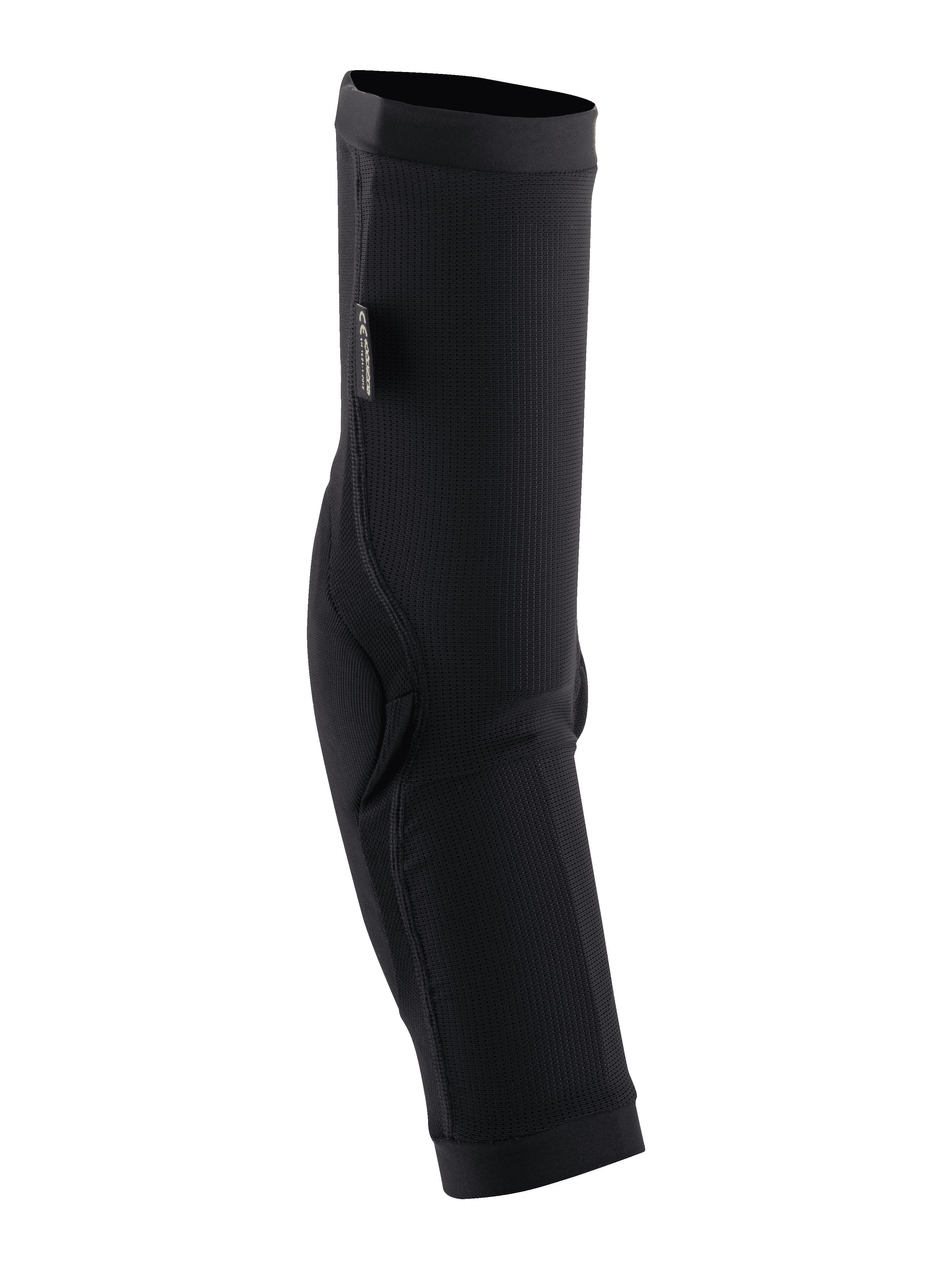 Alpinestars Paragon Plus armbågsskydd, svarta, slip-on-armbågsskydd för mountainbike med ventilerande mesh-ärm och förstärkt vaddering för skydd vid terrängkörning