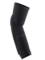Alpinestars Paragon Plus knä-/benskydd, Black Acid Yellow, slip-on-skyddsmudd, har ventilerande meshkonstruktion och ergonomisk förformad design för MTB-cykling