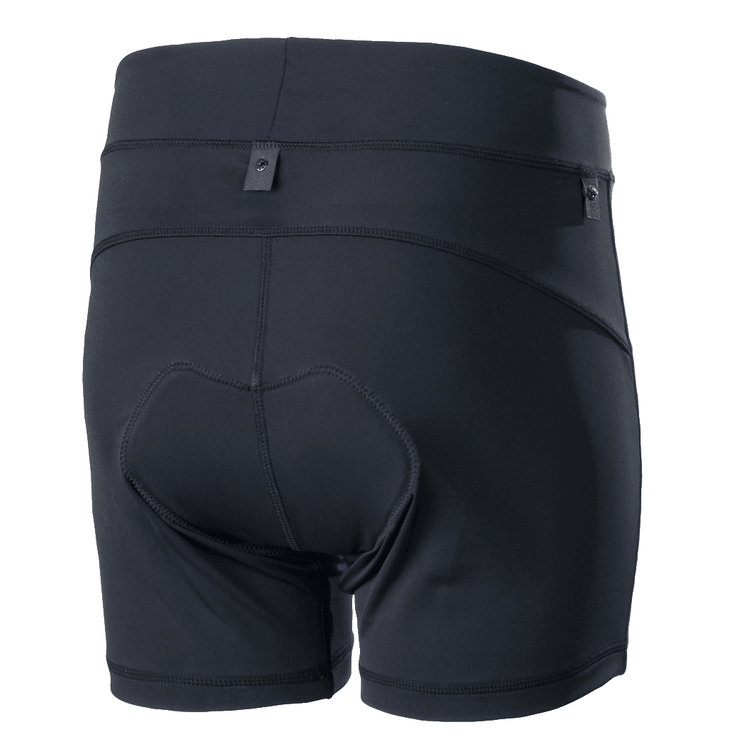 Alpinestars Stella Drop innershorts för dam, svarta, innerbyxa för mountainbike, baksida med integrerad chamois-vaddering och tryckknappar för integration, ergonomisk kompressionspassform för enduro