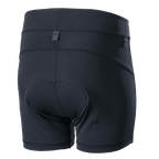 Alpinestars Stella Drop innershorts för dam, svarta, innerbyxa för mountainbike, baksida med integrerad chamois-vaddering och tryckknappar för integration, ergonomisk kompressionspassform för enduro